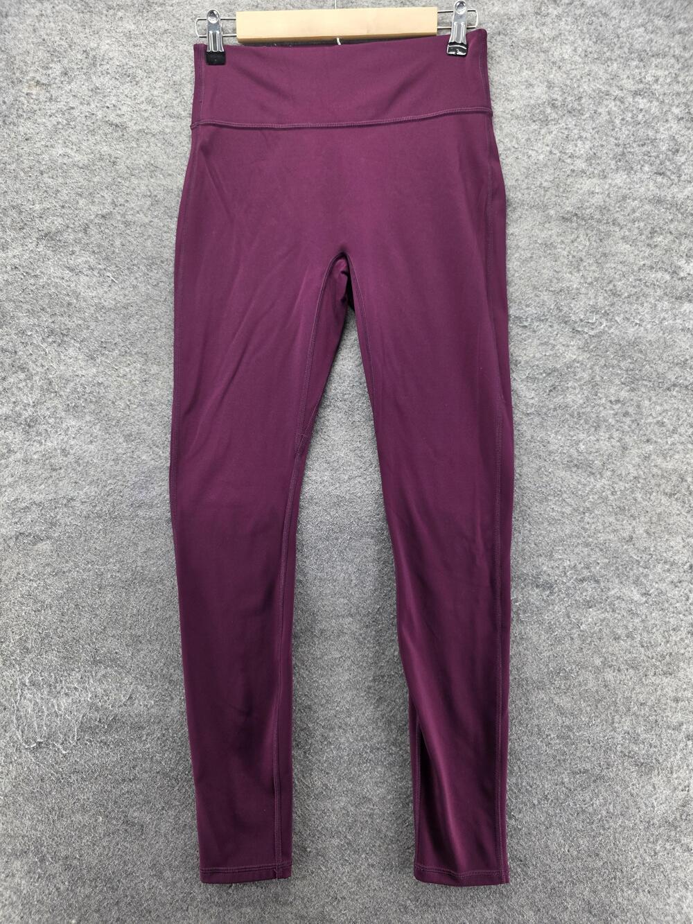 Fabletics Leggings Womens S Purple Ankle High Rise Elastic Waist 26.5 Inseam